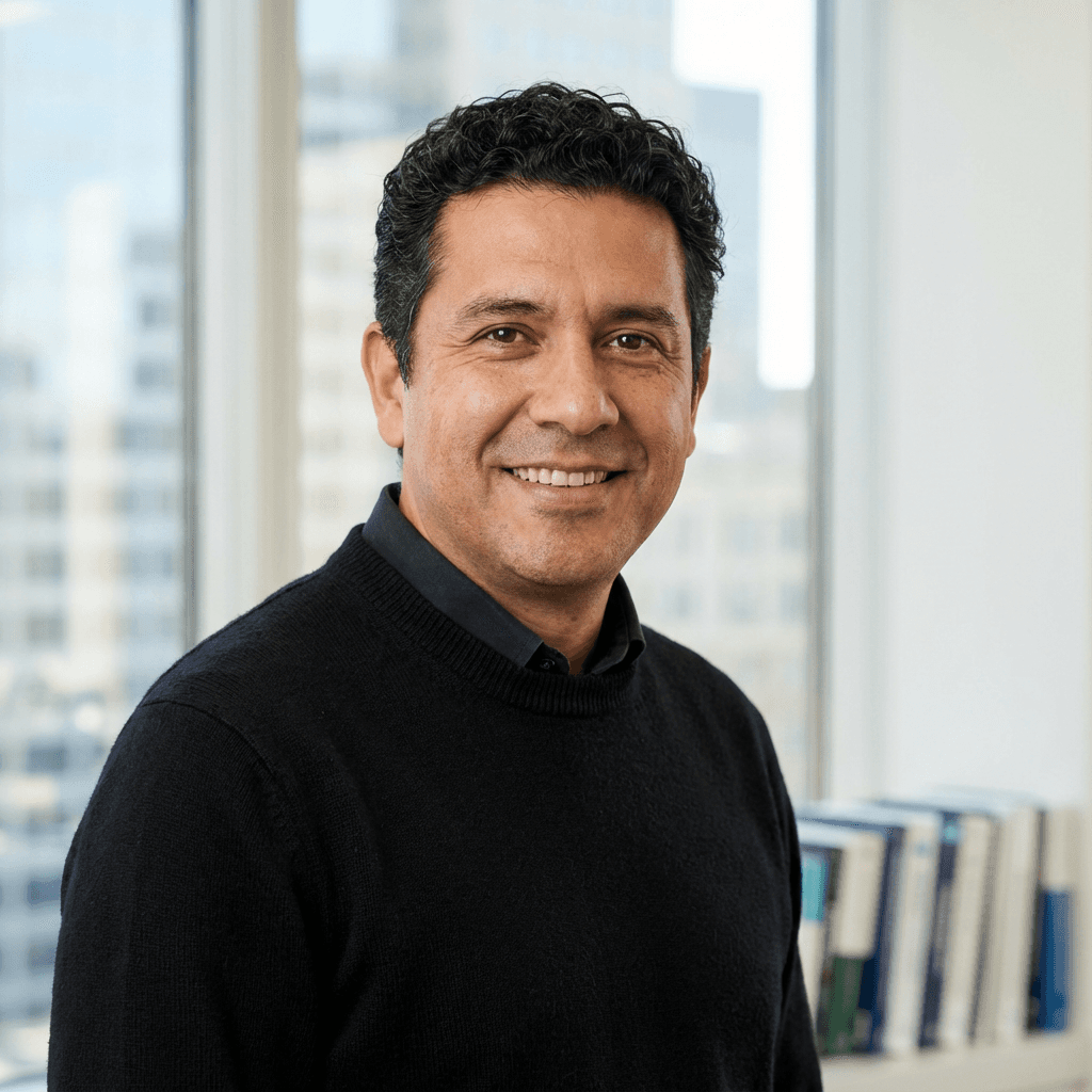 Jorge R. en un entorno profesional